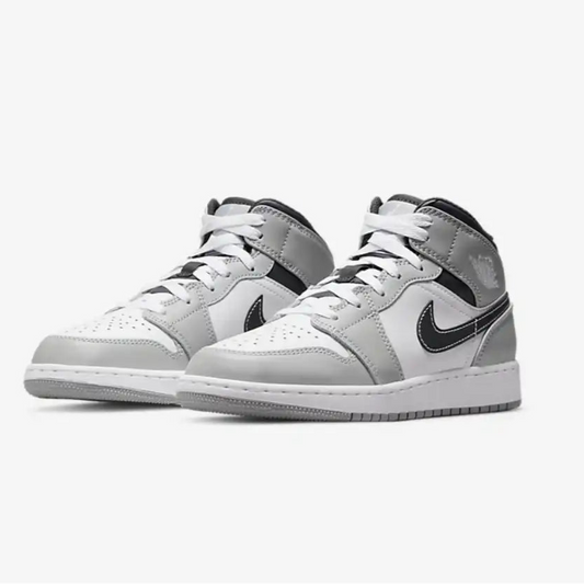 Air Jordan 1 Mid GS Light Smoke Grey