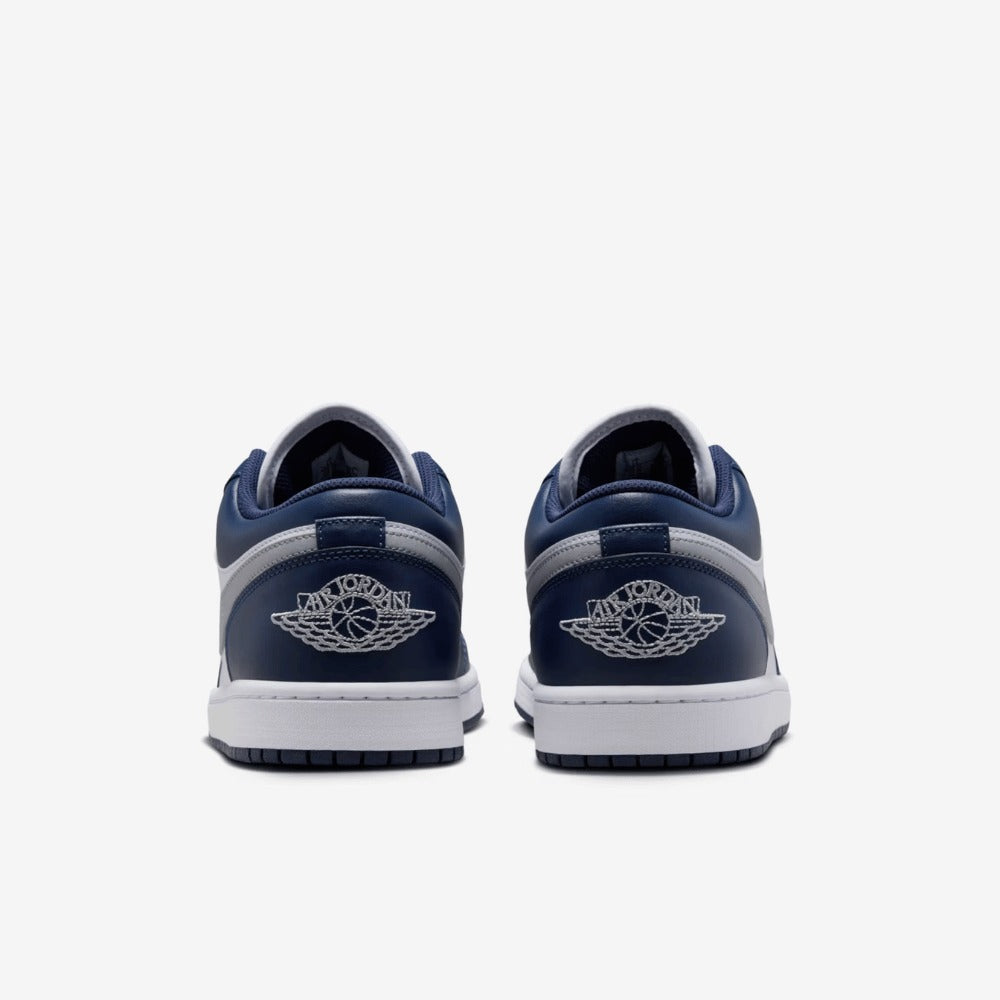Air Jordan 1 Low White Midnight Navy Wolf Grey