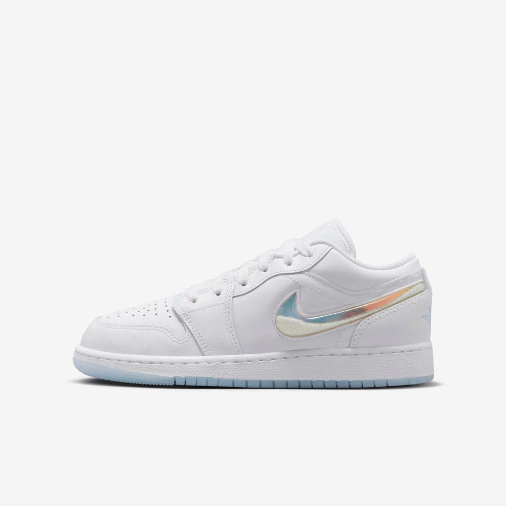 Air Jordan 1 Low SE GS Glitter Swoosh