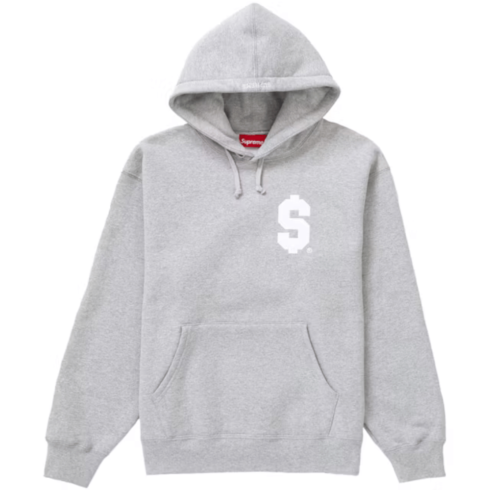 Moletom Supreme $ Dollar Hooded Heather Grey