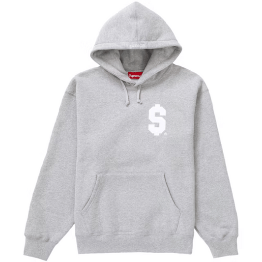 Moletom Supreme $ Dollar Hooded Heather Grey