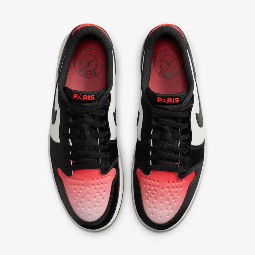 Paris Saint-Germain x Air Jordan 1 Low Sail and Off Noir