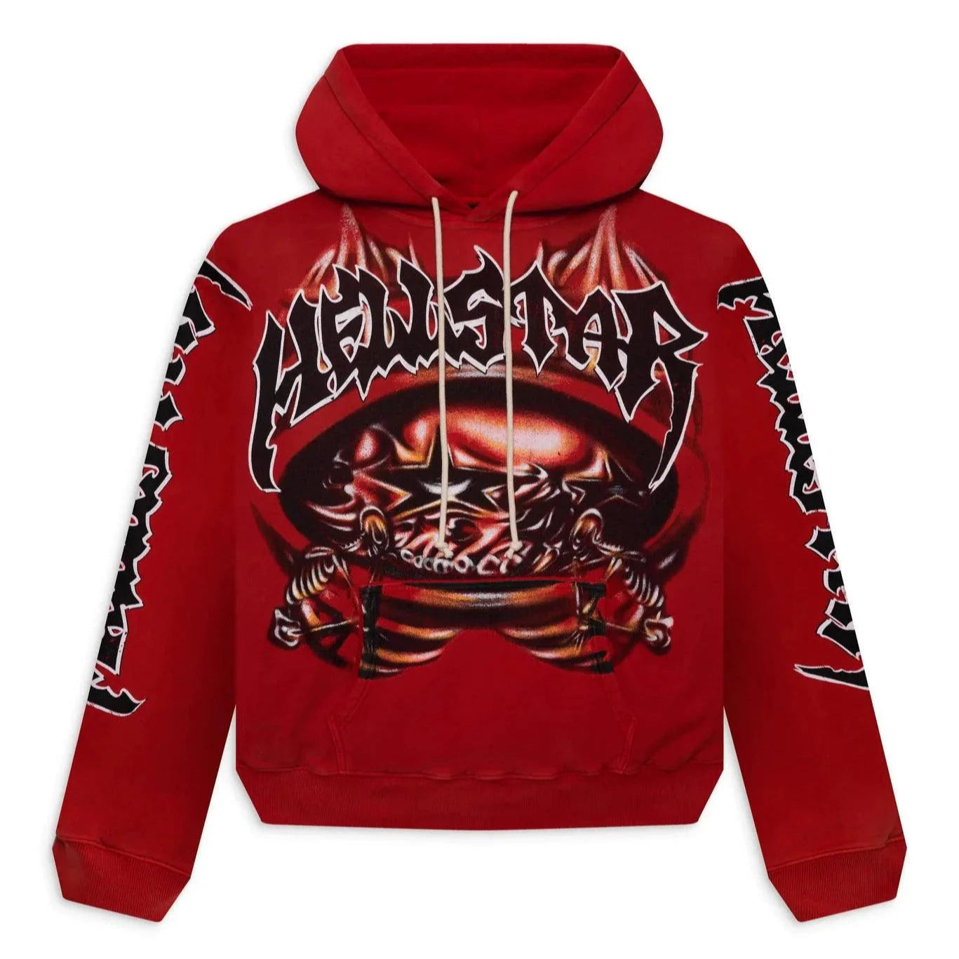 Moletom Hellstar Skeleton Airbushed Red