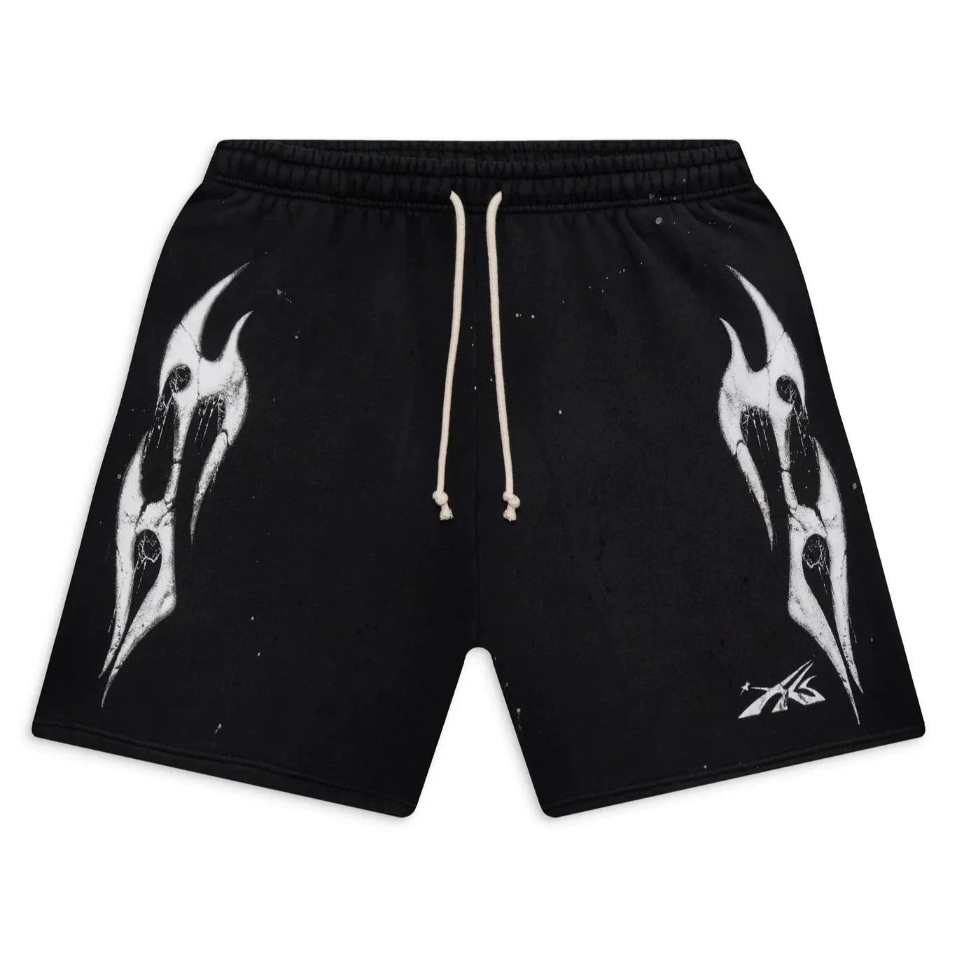 Shorts Hellstar Spiderweb Sport Logo Black White