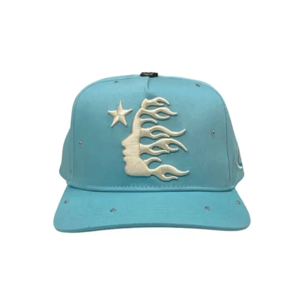 Boné Hellstar OG Logo Rhinestones Baby Blue