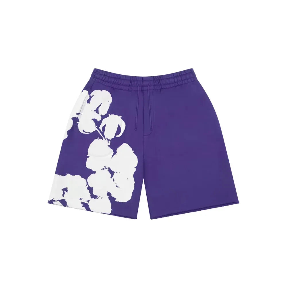 Shorts Denim Tears Big Cotton Wreath Purple