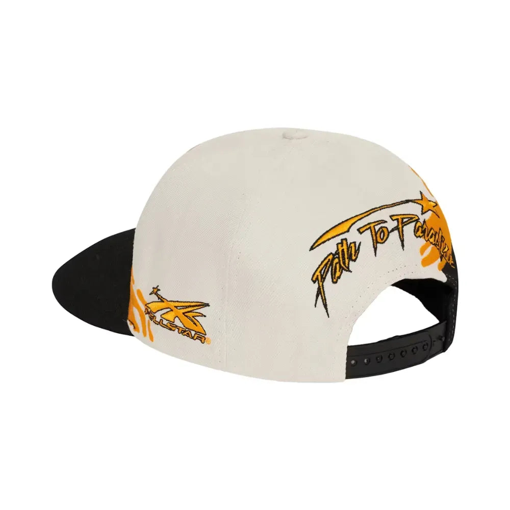 Boné Hellstar Paintbrush Snapback Laranja/Preto