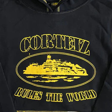 Moletom Corteiz Superior Alcatraz Black Yellow