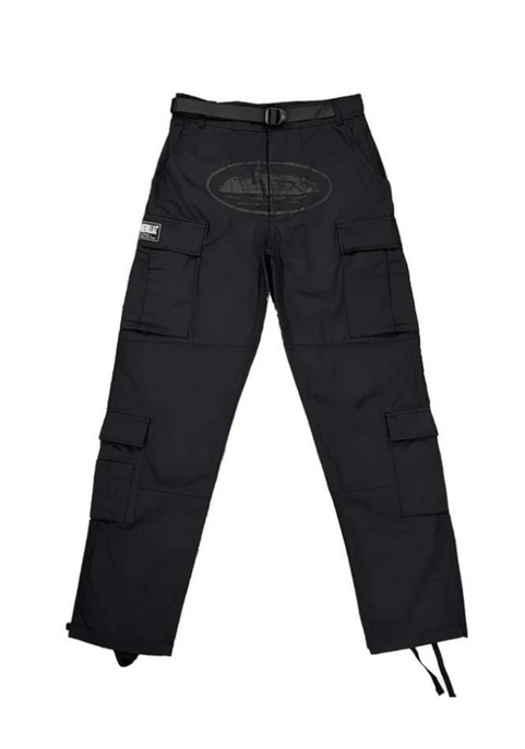 Calça Corteiz Guerillaz Cargo Black / Black