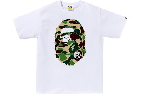 Camiseta Bape Big Ape Head White/Green