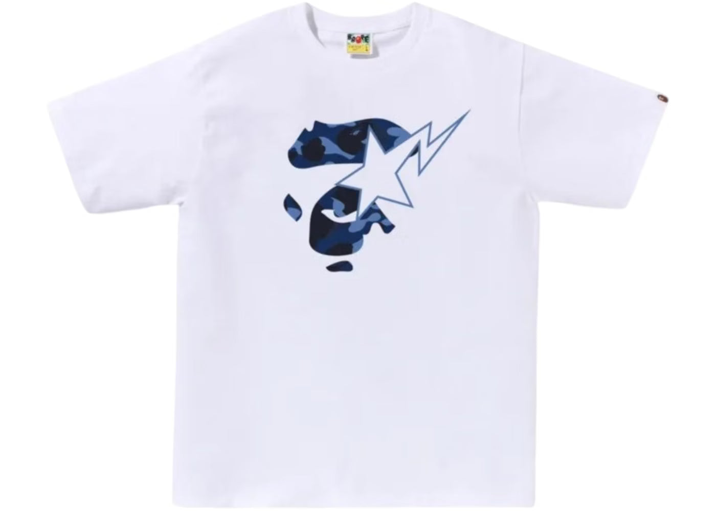 Camiseta Bape Facesta White Blue