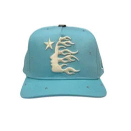Boné Hellstar OG Logo Rhinestone Snapback Baby Blue