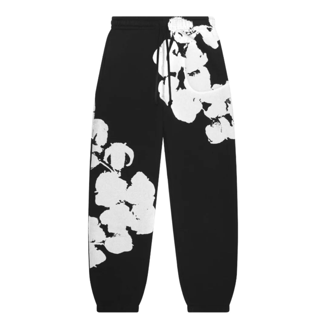 Calça Denim Tears Big Cotton Wreath Black