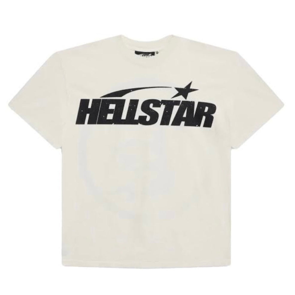 Camiseta Hellstar Classic White/Black (Gel Print)