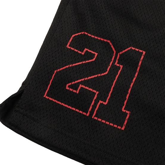 Shorts Corteiz X 21 Savage Slaughter Gang Mesh Black