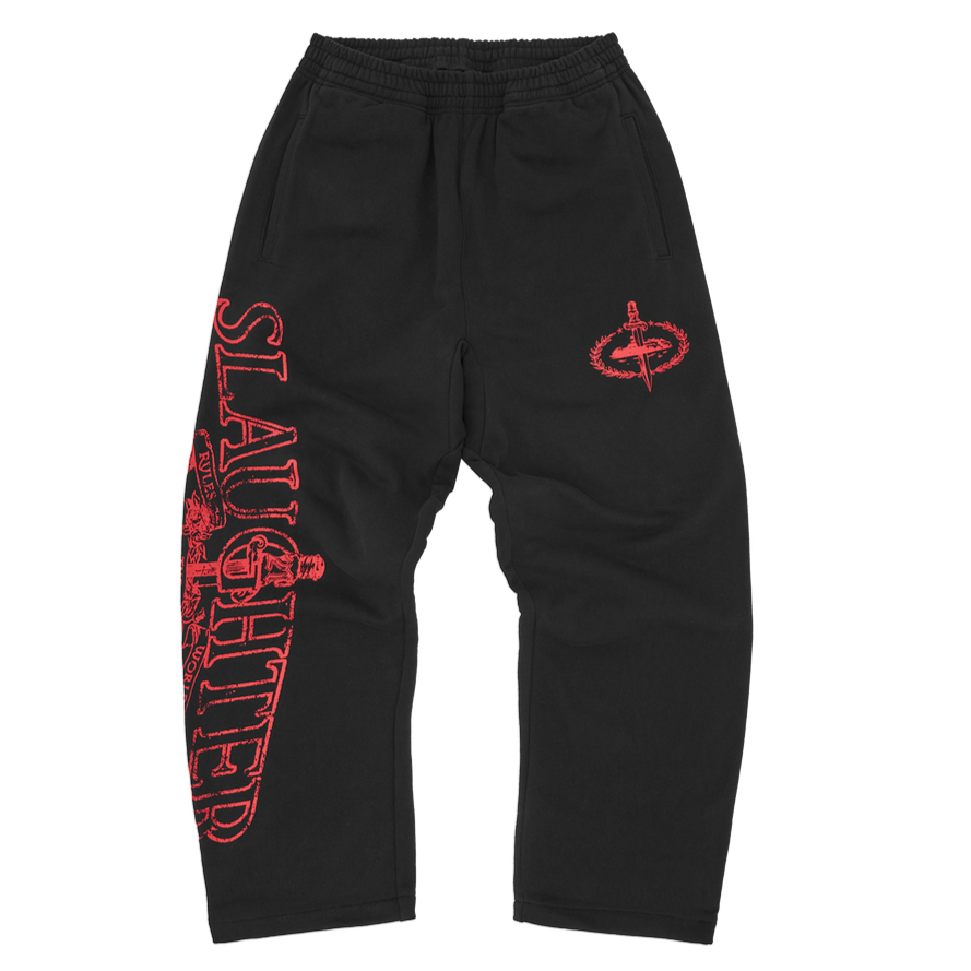 Calça Corteiz x 21 Savage Slaughter Gang Black