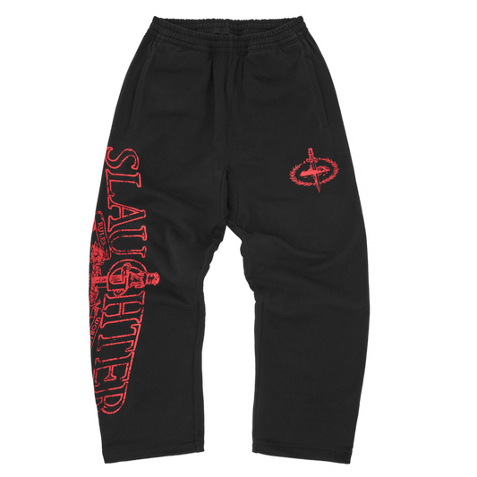 Calça Corteiz x 21 Savage Slaughter Gang Black