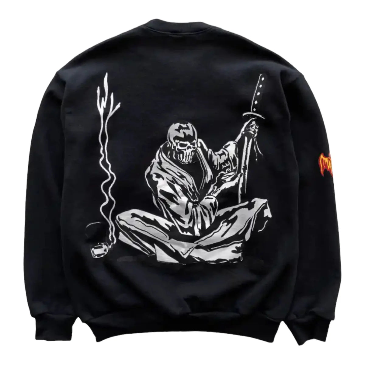 Moletom Crewneck Warren Lotas Tea Ronin Sweater Black