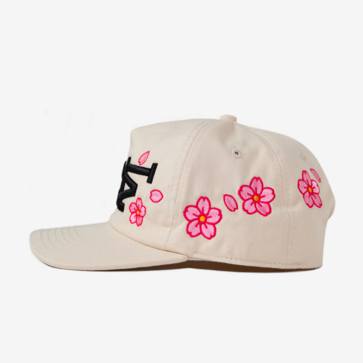Boné oMA Studios LA LA CHERRY BLOSSOM HAT (CREAM)