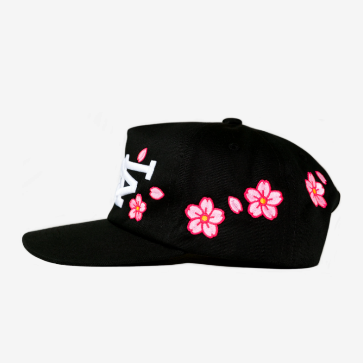 Boné oMA Studios LA LA CHERRY BLOSSOM HAT (BLACK)