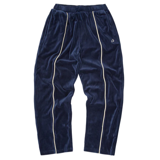 Calça Corteiz VVS Uptown Velour Track Navy