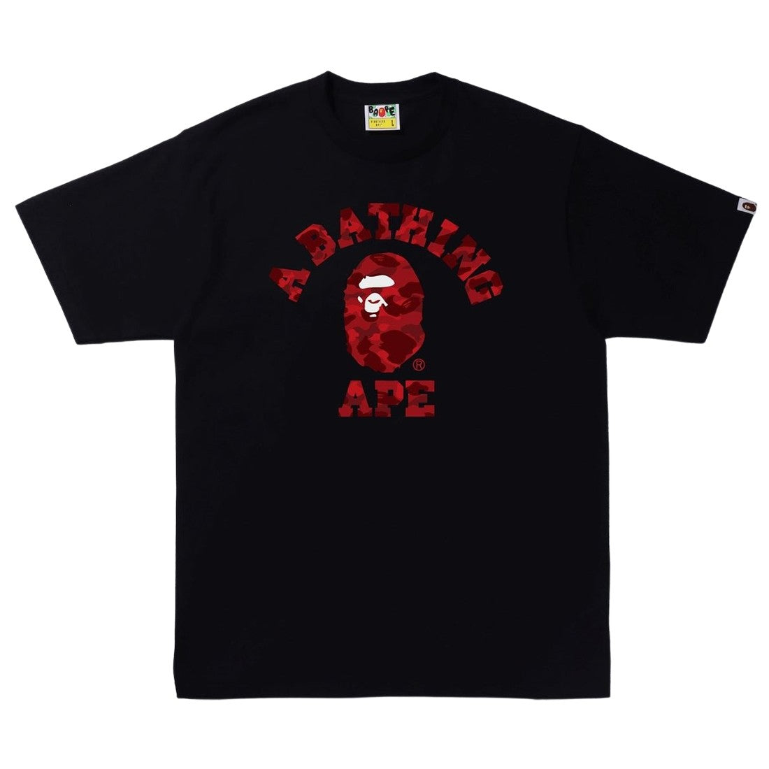Camiseta A Bathing Ape Bape College Black Red