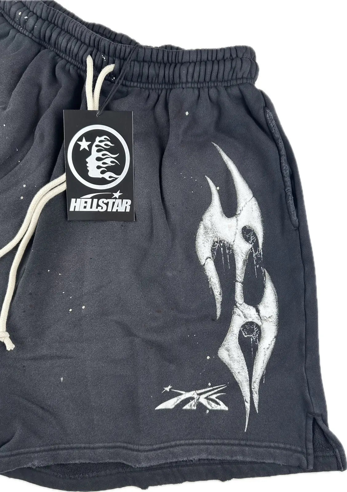 Shorts Hellstar Spiderweb Sport Logo Black White