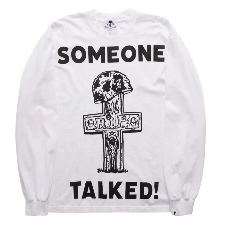 Camiseta Longsleeve Warren Lotas Someone Talk