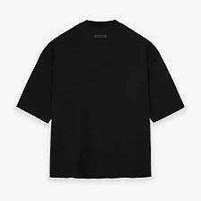 Camiseta Fear of God Essentials Heavy Jersey Crewneck Jet Black