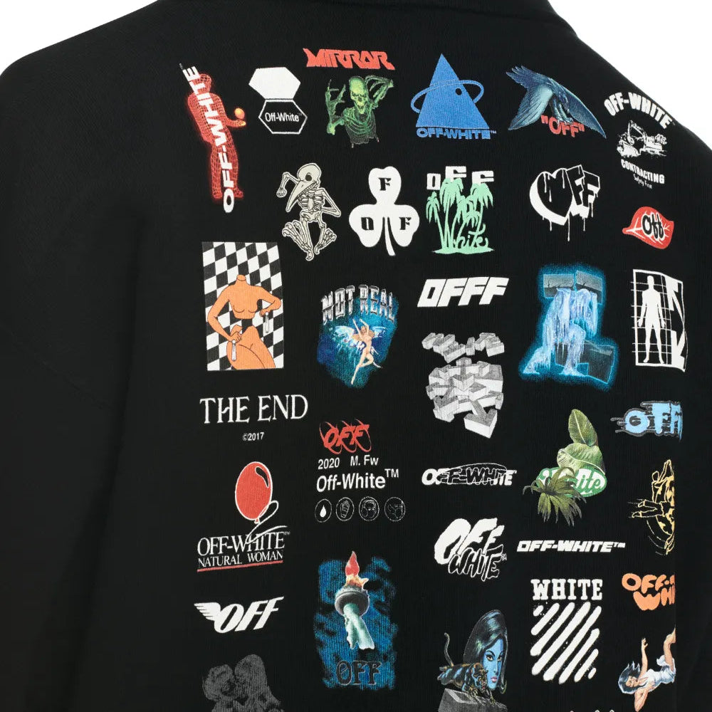 Moletom Off-White Est’13 Logic Skate Black