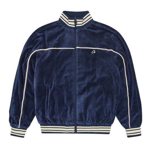Jaqueta Corteiz VVS Uptown Velour Track Navy