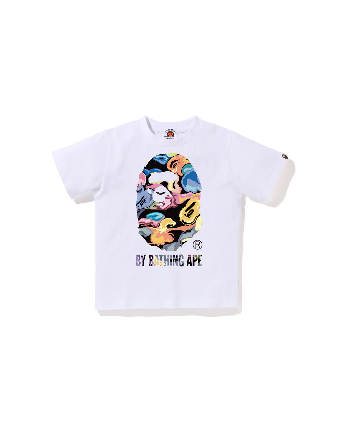 Camiseta Bape Big Ape Head Art Camo White