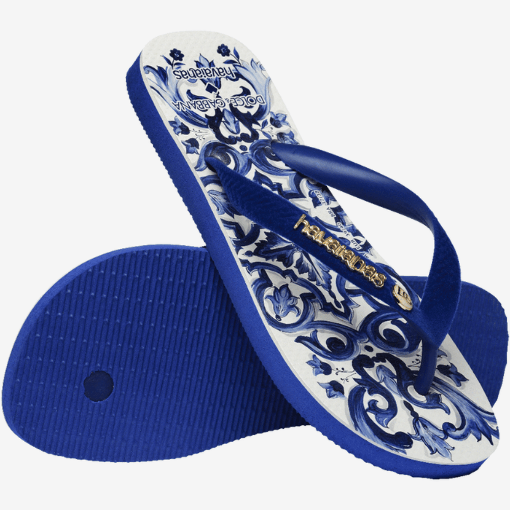 Dolce&Gabbana x Havaianas Chinelo Blu Mediterraneo