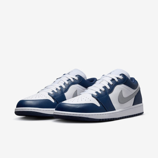 Air Jordan 1 Low White Midnight Navy Wolf Grey