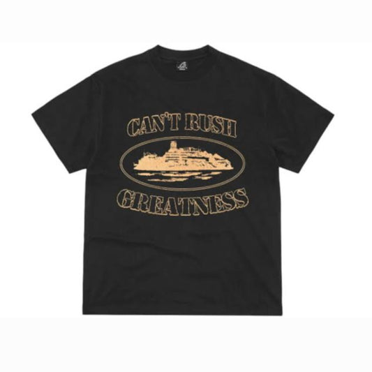 Camiseta Central Cee x Corteiz Can't Rush Greatness Black