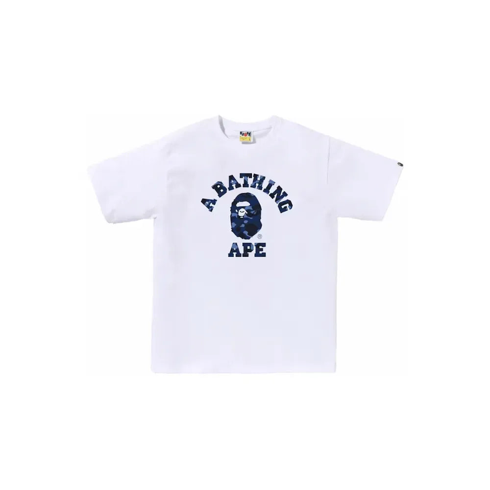 Camiseta A Bathing Ape Bape College White/Navy