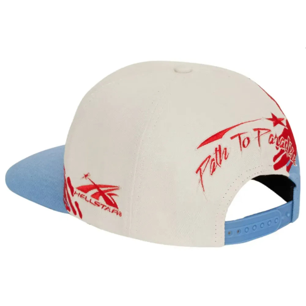Boné Hellstar Paintbrush Snapback Vermelho/Azul