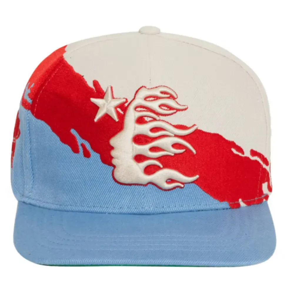 Boné Hellstar Paintbrush Snapback Vermelho/Azul