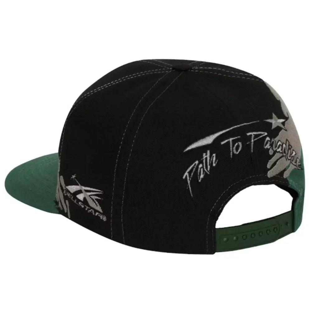 Boné Hellstar Paintbrush Snapback Preto/Verde