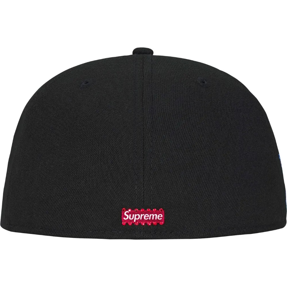 Boné Swarovski x Supreme S Logo New Era Black