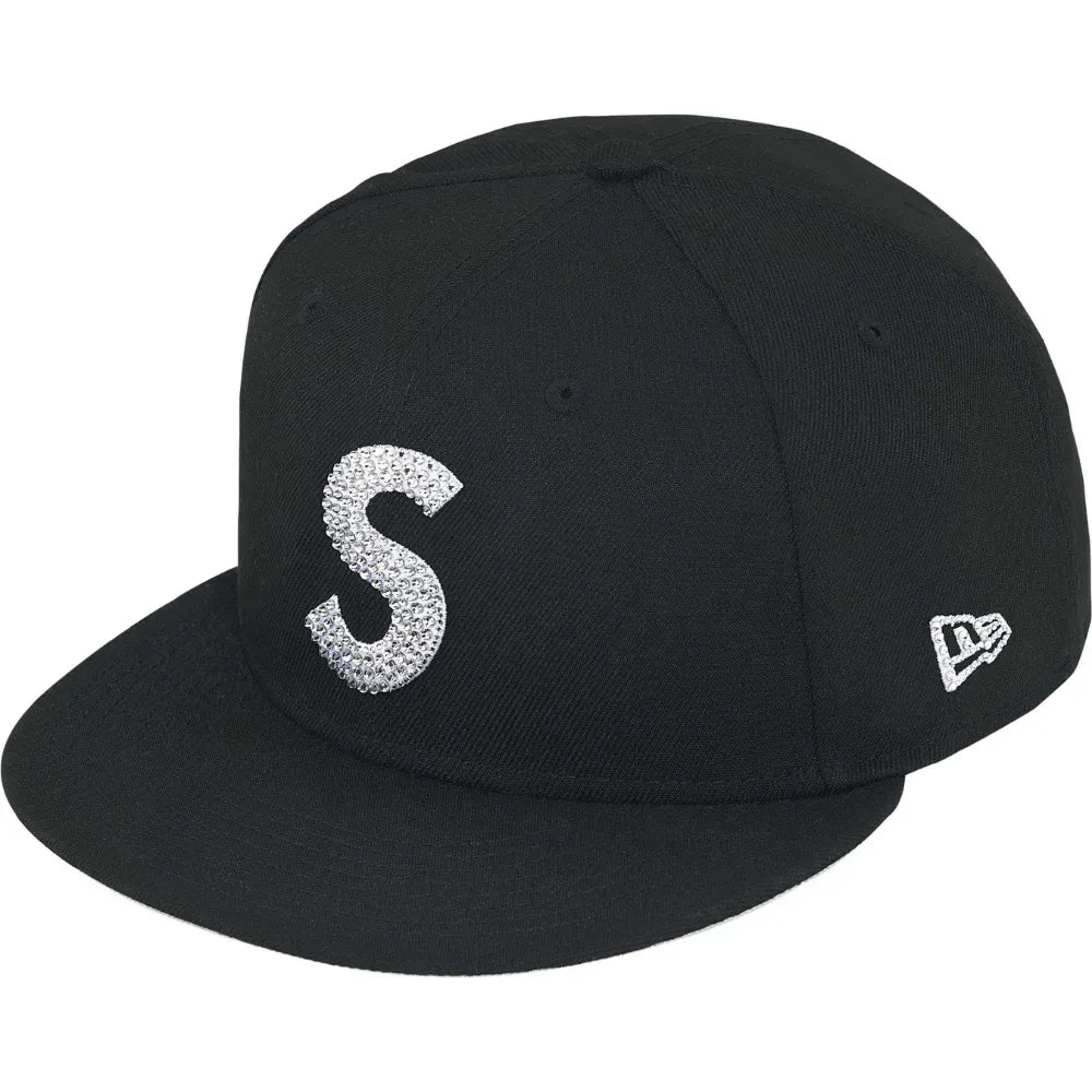 Boné Swarovski x Supreme S Logo New Era Black
