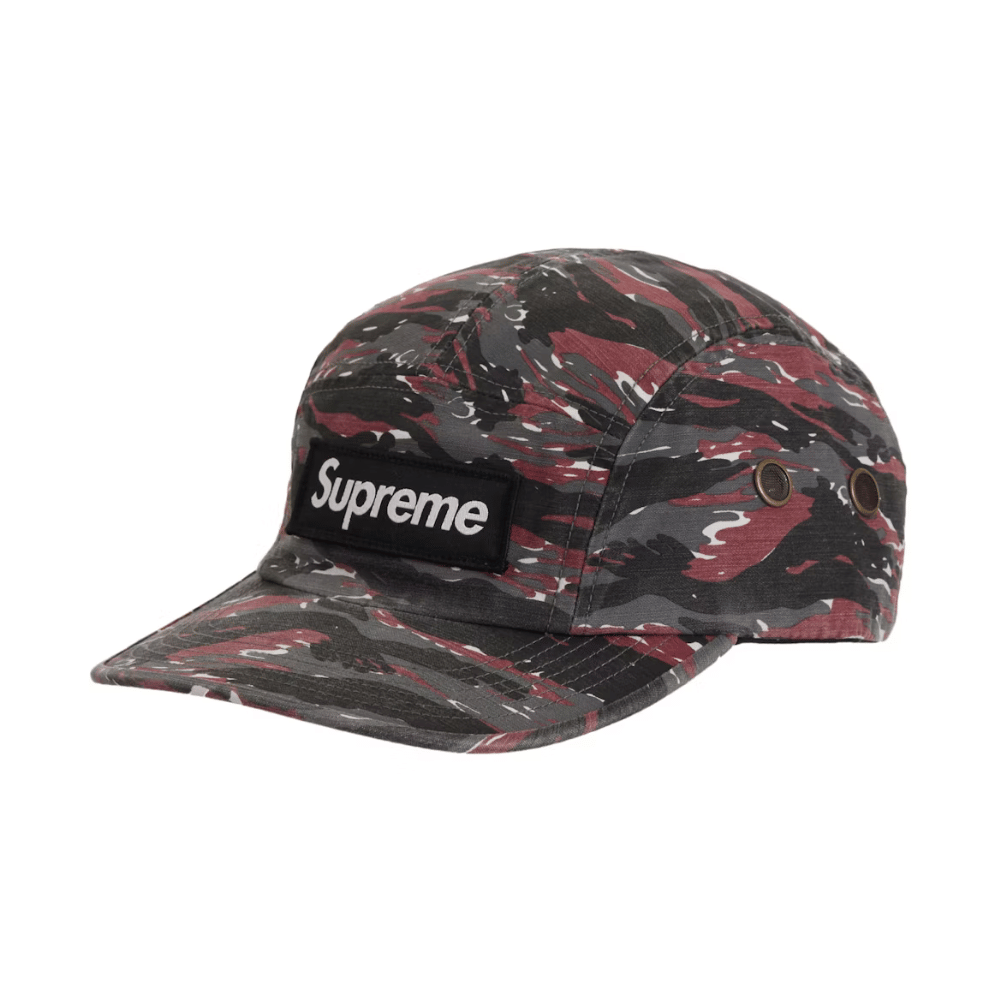 Boné Supreme Military Camp Red Tiger Camo