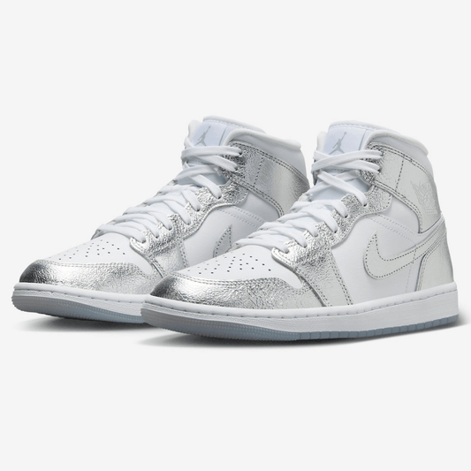 Air Jordan 1 Mid SE Metallic Silver