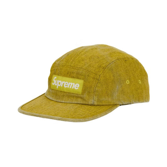 Boné Supreme Coated Denim Camp Yellow