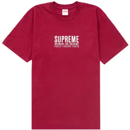 Camiseta Supreme Paris Cardinal