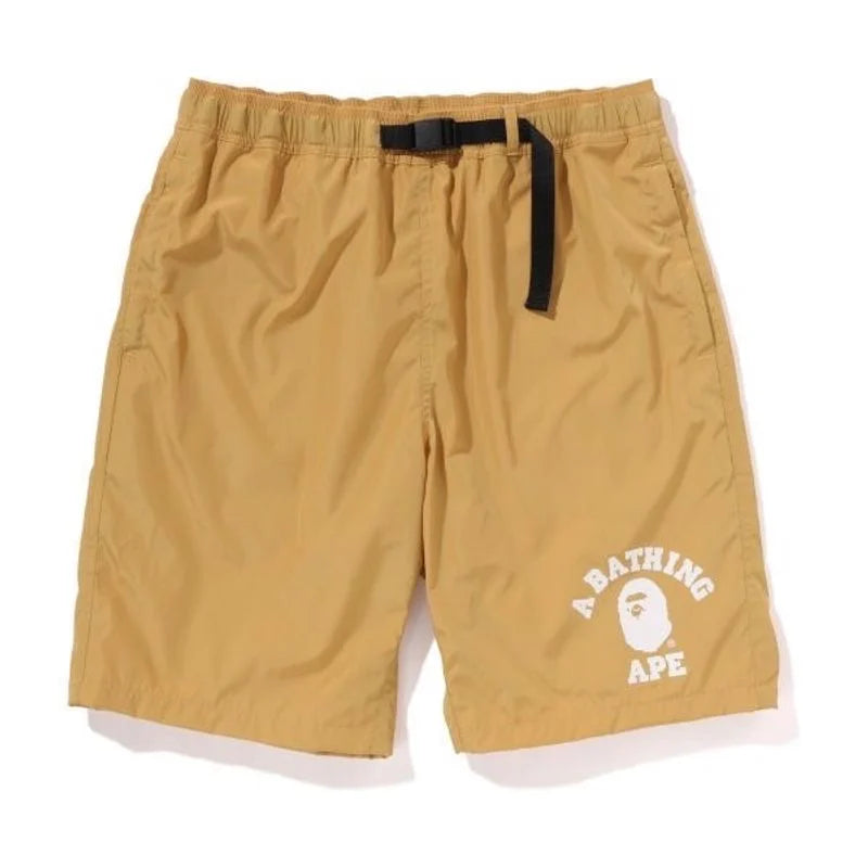 Shorts A Bathing Ape College Beach Gold