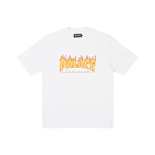 Camiseta Thrasher x Palace White