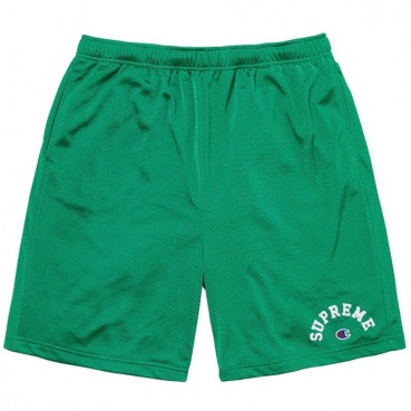 Shorts Mesh Supreme x Champion Verde