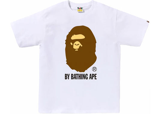 Camiseta Bape Big Ape Head White Brown