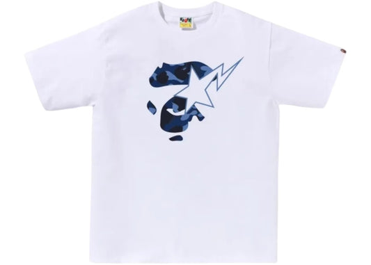 Camiseta Bape Facesta White Blue